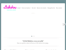 Tablet Screenshot of hotel-ballahou.com